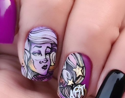 Competition les; Handpainted Nail Art by Yessica Padberg