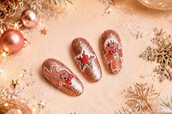 Christmas Glam Nail Art met Yessica